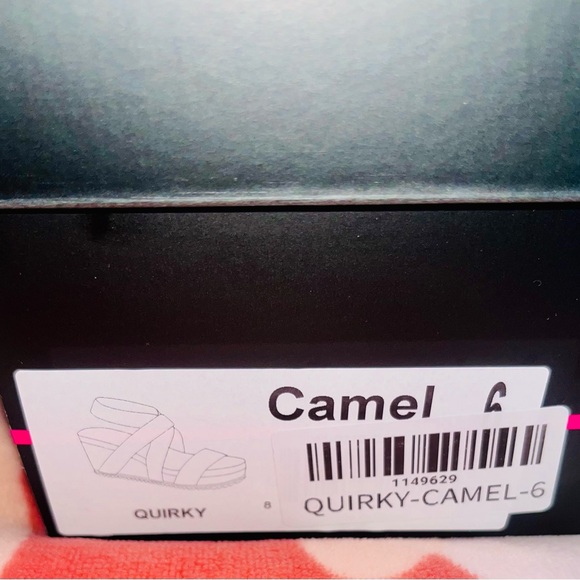 NIBX CORKYS QUIRKY BUT CUTE CORK WEDGE SANDALS 👡 - CAMEL, Sz.6, BNIBX - Picture 14 of 16